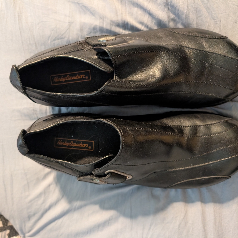 Harley-Davidson Women's  Classic Black Leather Loafers